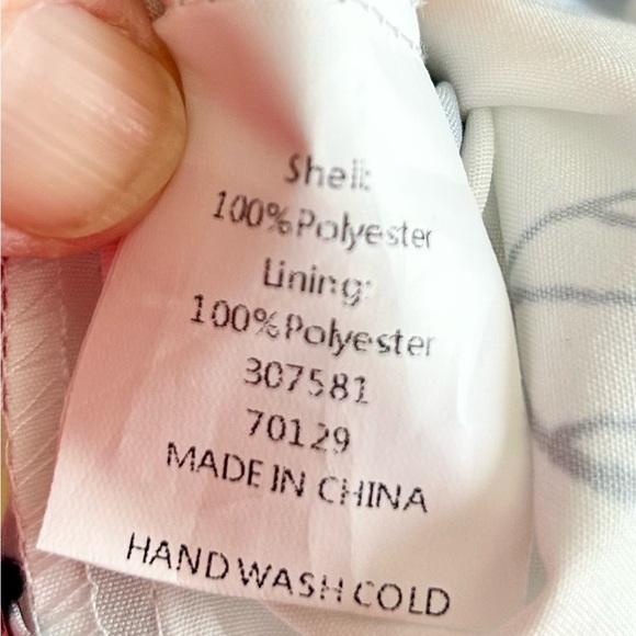 New 2 piece dress set maxi woman size 2xlarge flowered blues wedding/shower - Picture 8 of 14